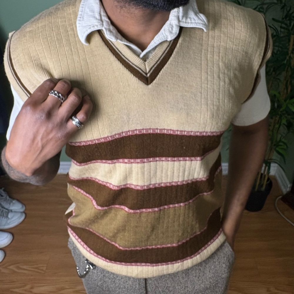 Vintage Brown Sweater Vest